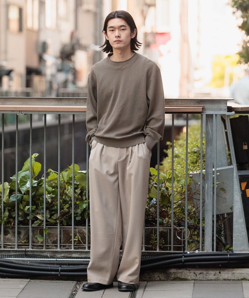 BAYFLOW(ベイフロー)の「リネンニットプルオーバー(ニット/セーター・メンズ・ピンク/グレー/カーキ・MEDIUM/LARGE)」の22枚目の写真
