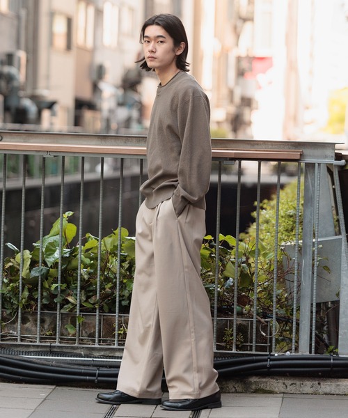 BAYFLOW(ベイフロー)の「リネンニットプルオーバー(ニット/セーター・メンズ・ピンク/グレー/カーキ・MEDIUM/LARGE)」の21枚目の写真