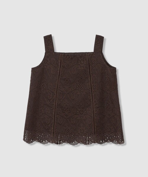 ANAYI（アナイ）の「【セットアップ対応商品】エンブロイダリーキャミソール（その他トップス・レディース・ブラック/ブラウン/オフホワイト・38）」の3枚目の写真