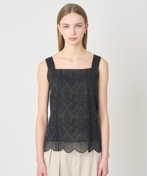 ANAYI（アナイ）の「【セットアップ対応商品】エンブロイダリーキャミソール（その他トップス・レディース・ブラック/ブラウン/オフホワイト・38）」の5枚目の写真