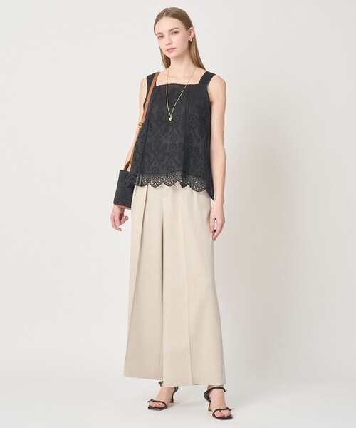 ANAYI（アナイ）の「【セットアップ対応商品】エンブロイダリーキャミソール（その他トップス・レディース・ブラック/ブラウン/オフホワイト・38）」の10枚目の写真