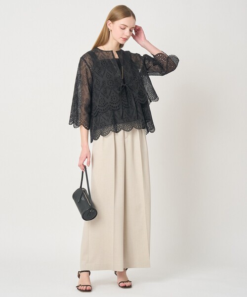 ANAYI（アナイ）の「【セットアップ対応商品】エンブロイダリーキャミソール（その他トップス・レディース・ブラック/ブラウン/オフホワイト・38）」の11枚目の写真