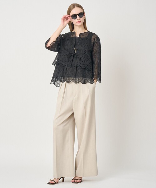 ANAYI（アナイ）の「【セットアップ対応商品】エンブロイダリーキャミソール（その他トップス・レディース・ブラック/ブラウン/オフホワイト・38）」の12枚目の写真