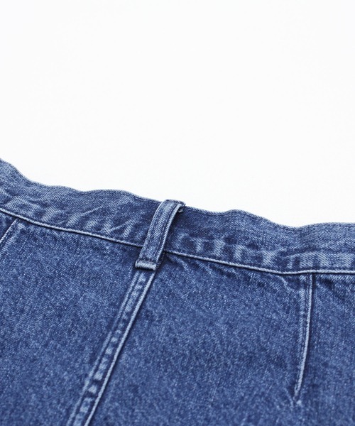 RNA（アールエヌエー）の「G1108 Wカーゴルーズタイトスカート（デニムスカート・レディース・ブラック/インディゴブルー・MEDIUM）」の10枚目の写真