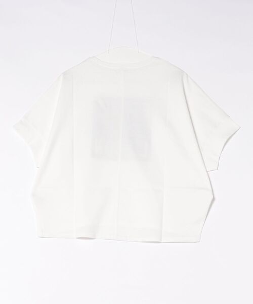 Jines（ジネス）の「オーガンジーロゴTシャツ（Tシャツ/カットソー・レディース・チャコールグレー/ホワイト・38）」の3枚目の写真