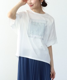 オーガンジーロゴTシャツ