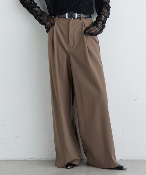 Lui's（ルイス）の「タックポケットワイドパンツ（スラックス・レディース・ブラック/グレー/ブラウン・38/36）」の7枚目の写真