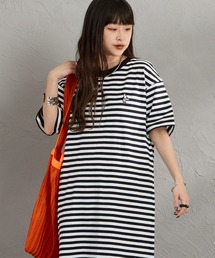 CHUMS（チャムス）の「[CHUMS/チャムス] BOOBYロゴ刺繍 カットソーワンピース（ワンピース）」