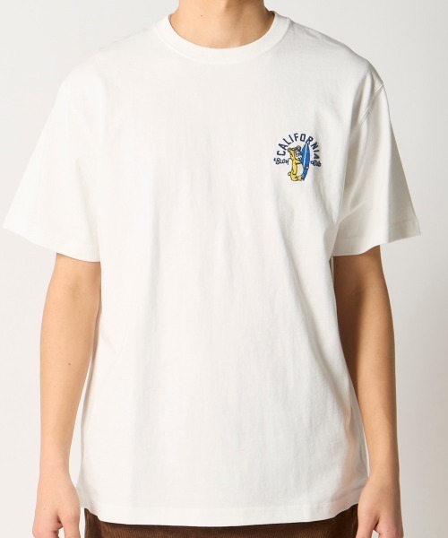 Ocean Pacific(オーシャンパシフィック)の「【OP:オーピー】カリフォルニアベアワンポイントTシャツ(Tシャツ/カットソー・メンズ・チャコールグレー/ホワイト/ベージュ・X-LARGE/LARGE/MEDIUM)」の6枚目の写真