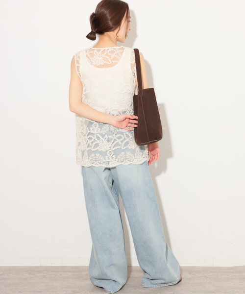 JOURNAL STANDARD relume（ジャーナルスタンダード　レリューム）の「［26SS新作］スカラレースベスト（ベスト・レディース・ブラック/アイボリー・FREE）」の13枚目の写真