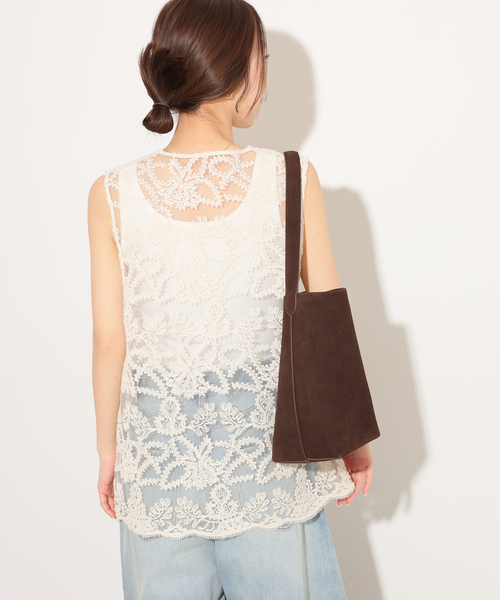 JOURNAL STANDARD relume（ジャーナルスタンダード　レリューム）の「［26SS新作］スカラレースベスト（ベスト・レディース・ブラック/アイボリー・FREE）」の16枚目の写真