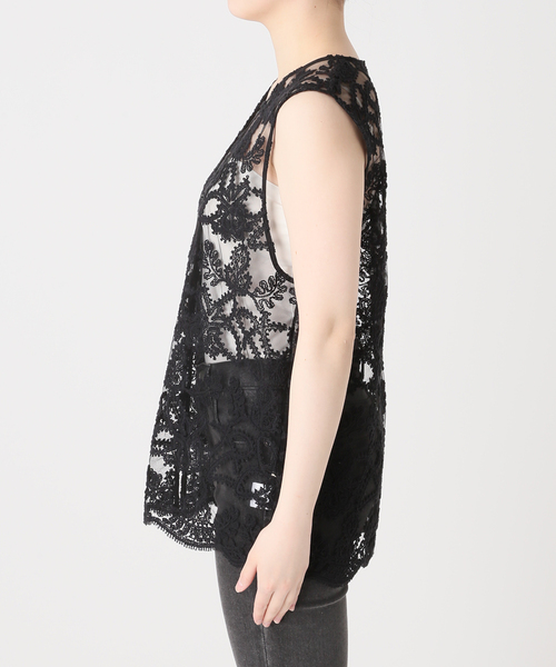 JOURNAL STANDARD relume（ジャーナルスタンダード　レリューム）の「［26SS新作］スカラレースベスト（ベスト・レディース・ブラック/アイボリー・FREE）」の19枚目の写真