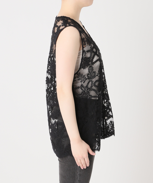 JOURNAL STANDARD relume（ジャーナルスタンダード　レリューム）の「［26SS新作］スカラレースベスト（ベスト・レディース・ブラック/アイボリー・FREE）」の21枚目の写真