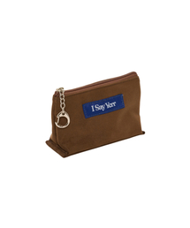 ISAYYERR（アイセイイェール）の「Paper Boat Pouch (brown_suede)（ポーチ）」