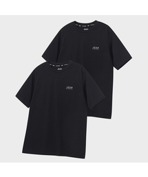 [2PACK] 190g シングルエアグラムマッスルフィット半袖Tシャツ (JQ5TSU152BK)