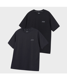 [2PACK] 190g シングルエアグラムマッスルフィット半袖Tシャツ (JQ5TSU152BK)