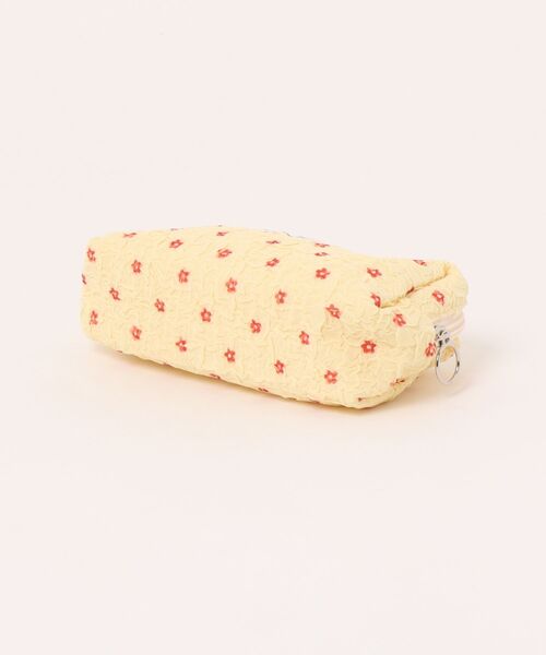 Mignonjour(ミニョンジュール)の「Mignonjour/くしゅくしゅフラワーペンケース M2913(ペン類・レディース・イエロー/ホワイト・FREE)」の5枚目の写真