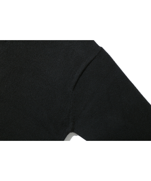 BASEMOMENT(ベースモーメント)の「キャッシュライク Vネック クロップニット ブラック(ニット/セーター・メンズ・その他・M/L)」の13枚目の写真