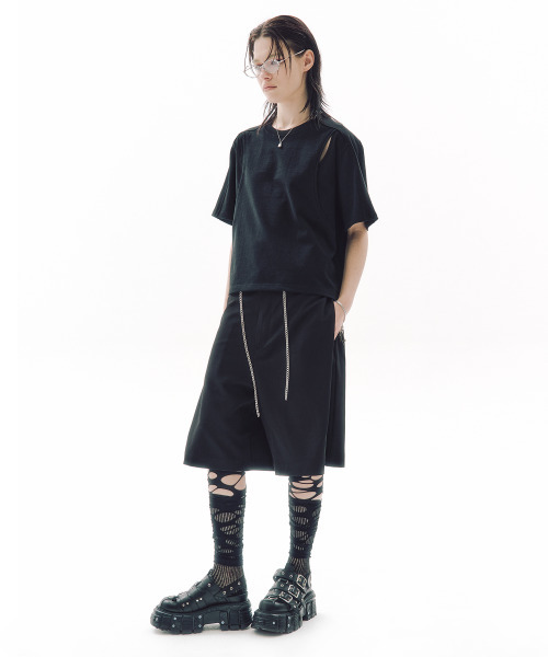 TRIPSHOP(トリップショップ)の「ワンダリングチェーンバミューダスラックス(その他パンツ・レディース・ブラック・SMALL/MEDIUM)」の7枚目の写真