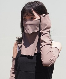 nissen（ニッセン）の「ヤケタクナイノ冷感リブメローフェイス＆ネックカバー（アウトドアグッズ）」