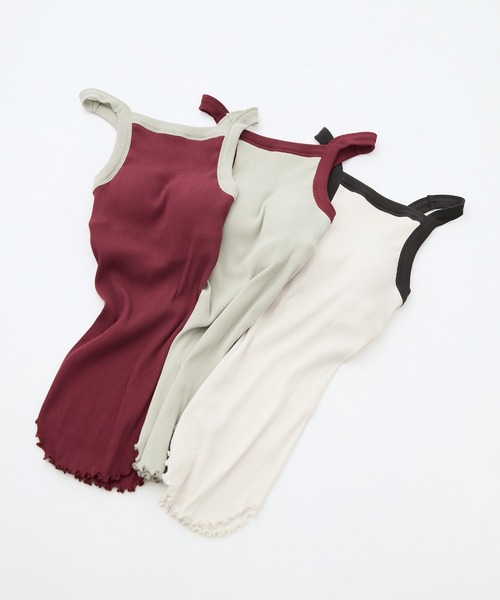 HAKUJI（ハクジ）の「[HAKUJI/ハクジ]Twist cotton bra amesle TT（キャミソール・レディース・レッド/グリーン/アイボリー・FREE）」の11枚目の写真