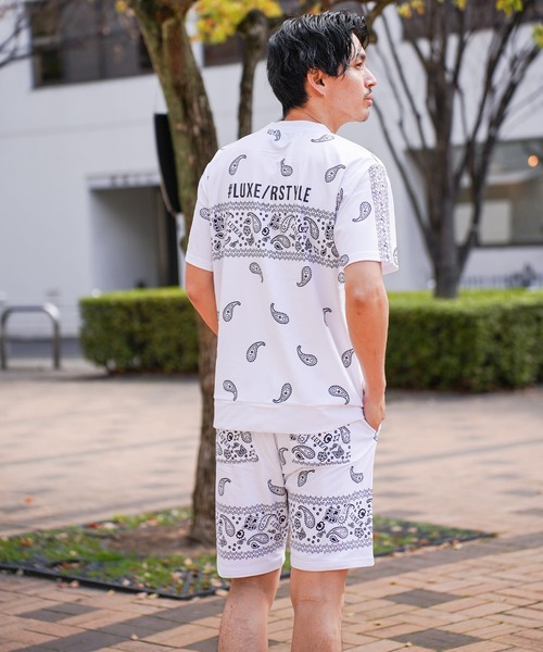 LUXE/R GOLF(ラグジュ ゴルフ)の「(RM)【LUXE/R GOLF】ストレッチ スムース 総柄 ハイネック Tシャツ(Tシャツ/カットソー・メンズ・ネイビー/チャコールグレー/ブラック/ホワイト・X-LARGE/LARGE/MEDIUM)」の9枚目の写真