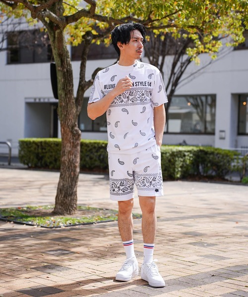 LUXE/R GOLF(ラグジュ ゴルフ)の「(RM)【LUXE/R GOLF】ストレッチ スムース 総柄 ハイネック Tシャツ(Tシャツ/カットソー・メンズ・ネイビー/チャコールグレー/ブラック/ホワイト・X-LARGE/LARGE/MEDIUM)」の18枚目の写真