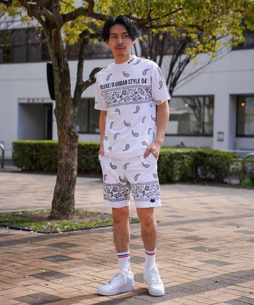 LUXE/R GOLF(ラグジュ ゴルフ)の「(RM)【LUXE/R GOLF】ストレッチ スムース 総柄 ハイネック Tシャツ(Tシャツ/カットソー・メンズ・ネイビー/チャコールグレー/ブラック/ホワイト・X-LARGE/LARGE/MEDIUM)」の19枚目の写真