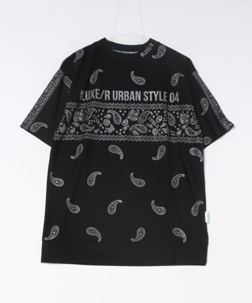 LUXE/R GOLF(ラグジュ ゴルフ)の「(RM)【LUXE/R GOLF】ストレッチ スムース 総柄 ハイネック Tシャツ(Tシャツ/カットソー・メンズ・ネイビー/チャコールグレー/ブラック/ホワイト・X-LARGE/LARGE/MEDIUM)」の7枚目の写真