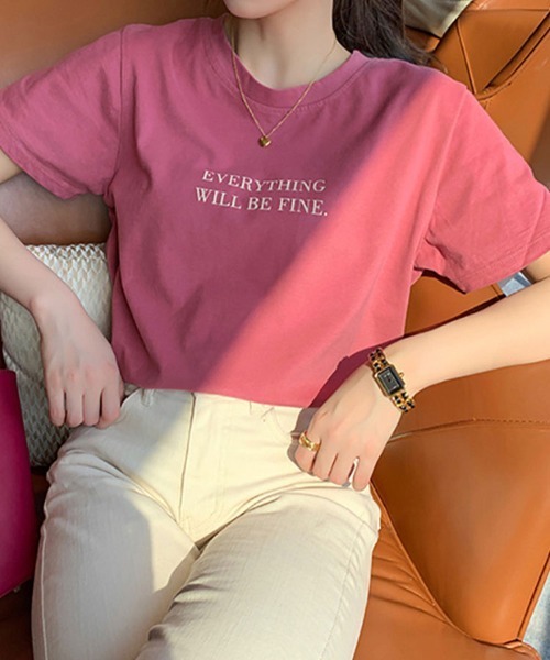 SallyLunn(サリーラン)の「【定番大人カジュアル】ロゴTシャツ(Tシャツ/カットソー・レディース・ホワイト/ピンク/イエロー・MEDIUM/LARGE)」の15枚目の写真