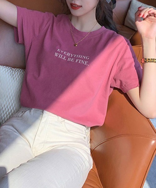 SallyLunn(サリーラン)の「【定番大人カジュアル】ロゴTシャツ(Tシャツ/カットソー・レディース・ホワイト/ピンク/イエロー・MEDIUM/LARGE)」の16枚目の写真