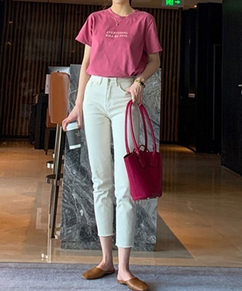 SallyLunn(サリーラン)の「【定番大人カジュアル】ロゴTシャツ(Tシャツ/カットソー・レディース・ホワイト/ピンク/イエロー・MEDIUM/LARGE)」の17枚目の写真
