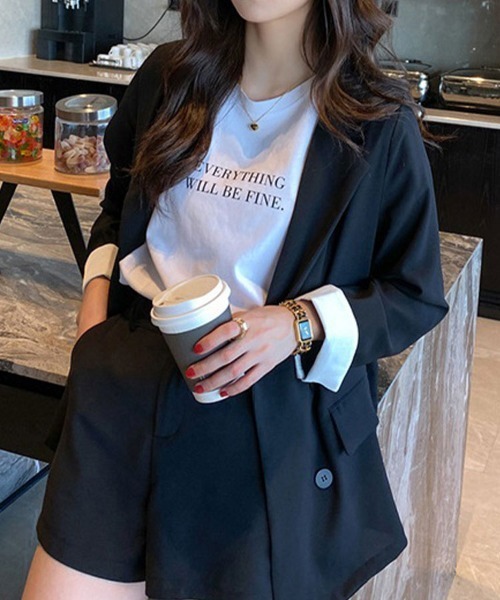 SallyLunn(サリーラン)の「【定番大人カジュアル】ロゴTシャツ(Tシャツ/カットソー・レディース・ホワイト/ピンク/イエロー・MEDIUM/LARGE)」の7枚目の写真