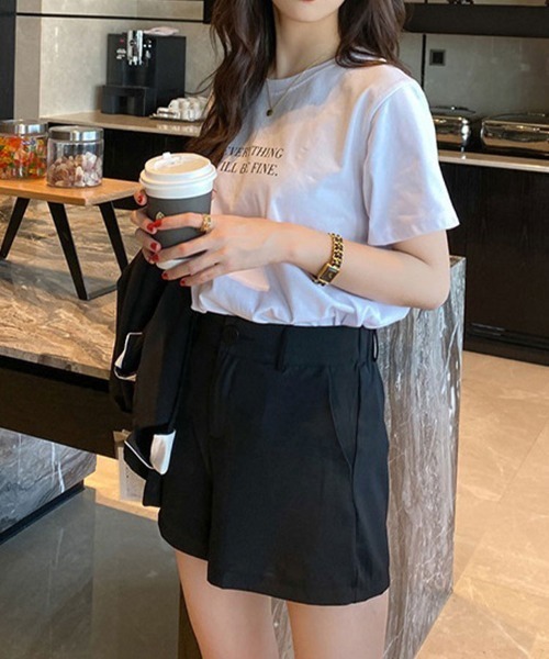 SallyLunn(サリーラン)の「【定番大人カジュアル】ロゴTシャツ(Tシャツ/カットソー・レディース・ホワイト/ピンク/イエロー・MEDIUM/LARGE)」の4枚目の写真