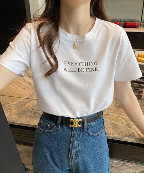 SallyLunn(サリーラン)の「【定番大人カジュアル】ロゴTシャツ(Tシャツ/カットソー・レディース・ホワイト/ピンク/イエロー・MEDIUM/LARGE)」の9枚目の写真