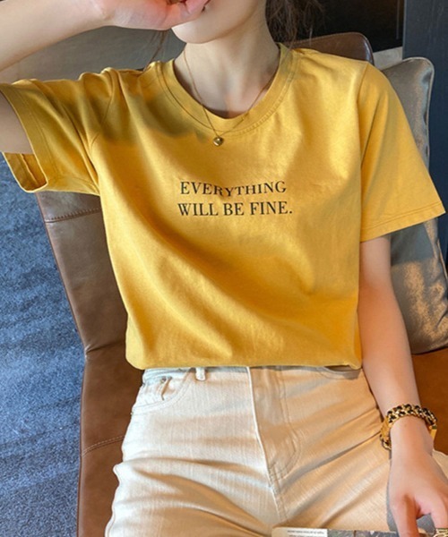 SallyLunn(サリーラン)の「【定番大人カジュアル】ロゴTシャツ(Tシャツ/カットソー・レディース・ホワイト/ピンク/イエロー・MEDIUM/LARGE)」の11枚目の写真