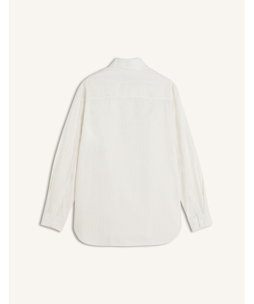 Maison Kitsune(メゾンキツネ)の「STRIPED OVERSIZE SHIRT(シャツ/ブラウス・メンズ・アイボリー・L/M/S/XS)」の2枚目の写真
