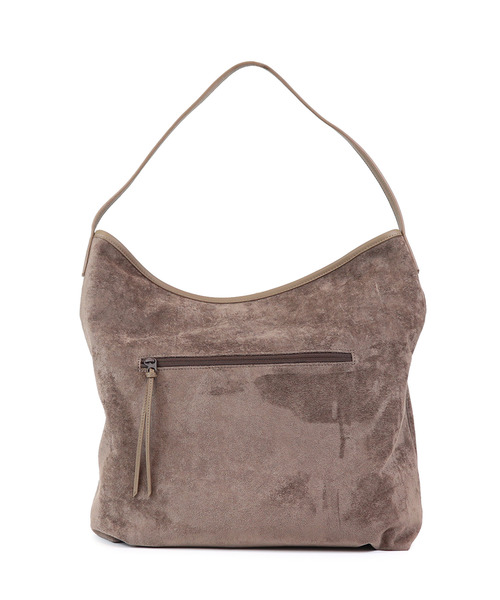 Un coeur(アンクール)の「【Un coeur/アンクール】SUEDE DRAPE ONE SHOULDER / スエード ドレープワンショルダー kareem / K906019(ショルダーバッグ・メンズ・キャメル/グレー・FREE)」の10枚目の写真