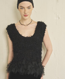 Firsthand（ファーストハンド）の「Firsthand/ファーストハンド 2WAY フリンジヘム ニットベスト（ベスト）」