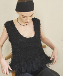 Firsthand | Firsthand/ファーストハンド 2WAY フリンジヘム ニットベスト(ベスト)