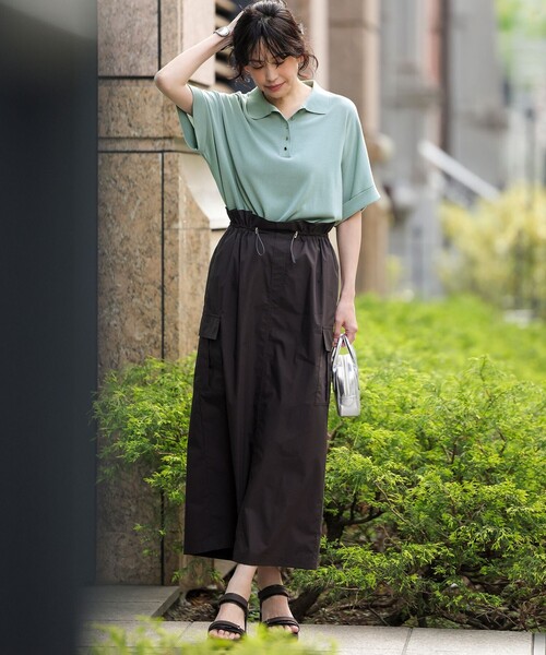23区 S(ニジュウサンクチイサイサイズ)の「リラクシー ポロニット(ニット/セーター・レディース・ダークブラウン系/ネイビー系/モスグリーン系/ベージュ系・32)」の16枚目の写真