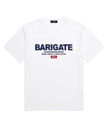 BARIGATE（バリゲート）の「シグネチャーロゴ半袖Tシャツ (BS001) ホワイト/レッド（Tシャツ/カットソー）」