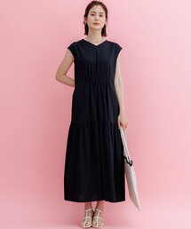 【WEB限定】サマージャージー ティアードワンピース