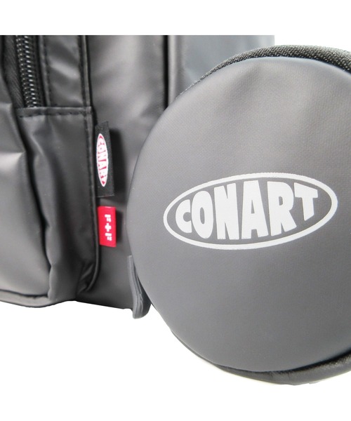 CONART（コナート）の「[CONART x FIRE FIRST]コーティングPOLY マルチポケット ショルダーバッグ（ミニポーチ付き）（ショルダーバッグ・メンズ・ブラック/グレー・FREE）」の14枚目の写真