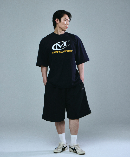 MIHAK(ミハク)の「シンボルビッグロゴオーバーサイズTシャツ(ネイビー)(Tシャツ/カットソー・メンズ・その他・1/2/3)」の7枚目の写真