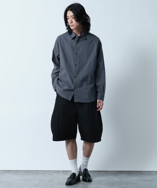 RAGEBLUE(レイジブルー)の「Linen Blend Regular Collar Shirt / リネン混レギュラーカラーシャツ(シャツ/ブラウス・メンズ・ブラック/ダークグレー/その他5・MEDIUM/LARGE)」の20枚目の写真