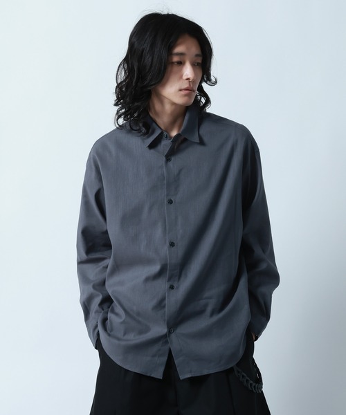 RAGEBLUE(レイジブルー)の「Linen Blend Regular Collar Shirt / リネン混レギュラーカラーシャツ(シャツ/ブラウス・メンズ・ブラック/ダークグレー/その他5・MEDIUM/LARGE)」の22枚目の写真