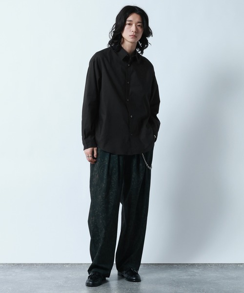 RAGEBLUE(レイジブルー)の「Linen Blend Regular Collar Shirt / リネン混レギュラーカラーシャツ(シャツ/ブラウス・メンズ・ブラック/ダークグレー/その他5・MEDIUM/LARGE)」の11枚目の写真