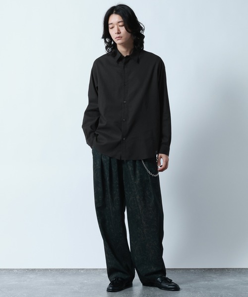 RAGEBLUE(レイジブルー)の「Linen Blend Regular Collar Shirt / リネン混レギュラーカラーシャツ(シャツ/ブラウス・メンズ・ブラック/ダークグレー/その他5・MEDIUM/LARGE)」の12枚目の写真