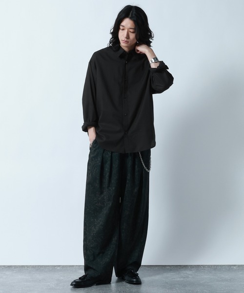 RAGEBLUE(レイジブルー)の「Linen Blend Regular Collar Shirt / リネン混レギュラーカラーシャツ(シャツ/ブラウス・メンズ・ブラック/ダークグレー/その他5・MEDIUM/LARGE)」の14枚目の写真